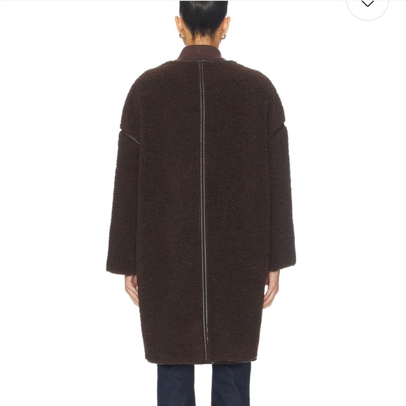 NWT in original shipping box. ba&sh Dark Brown Teddy Jacket. - Picture 4 of 5